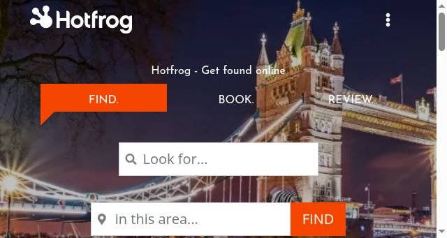 Screenshot of hotfrog.co.uk