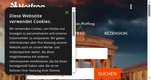 Screenshot of hotfrog.de