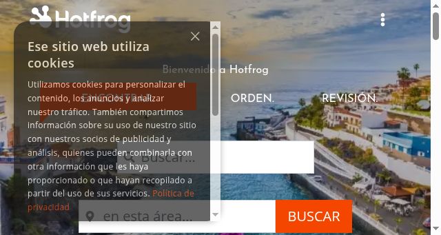 Screenshot of hotfrog.es
