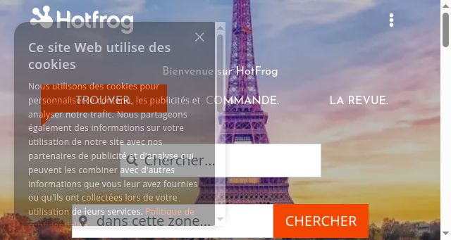 Screenshot of hotfrog.fr
