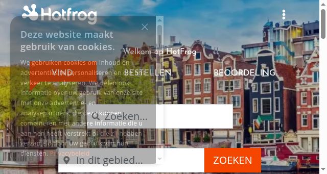 Screenshot of hotfrog.nl