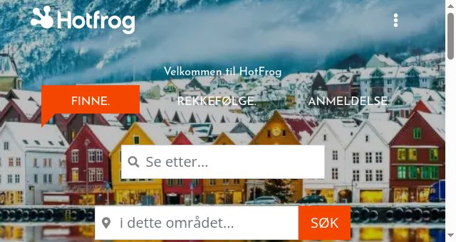 Screenshot of hotfrog.no