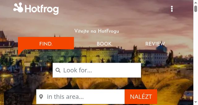 Screenshot of hotfrogcz.cz