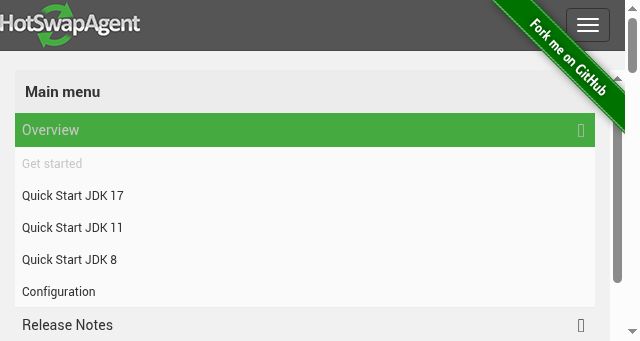 Screenshot of hotswapagent.org
