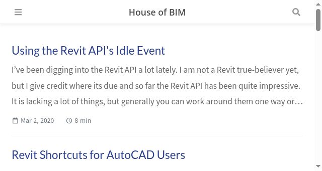 Screenshot of houseofbim.com