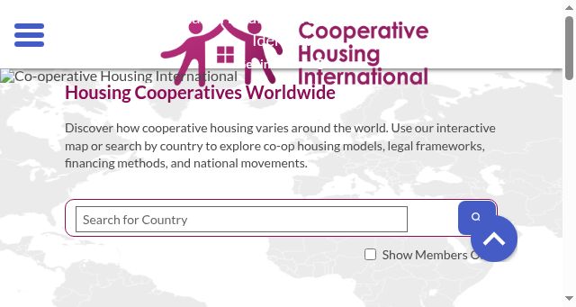Screenshot of housinginternational.coop