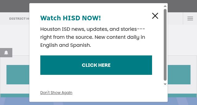 Screenshot of houstonisd.org