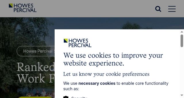 Screenshot of howespercival.com