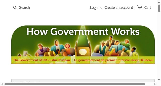 Screenshot of howgovernmentworks.ca