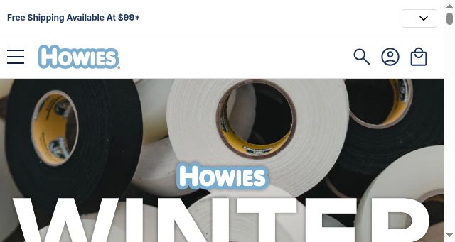 Screenshot of howieshockeytape.ca