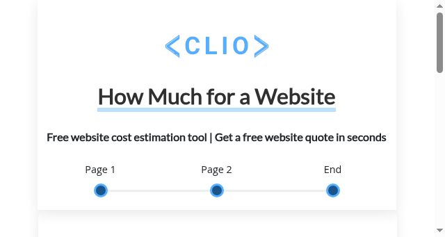 Screenshot of howmuchfora.website