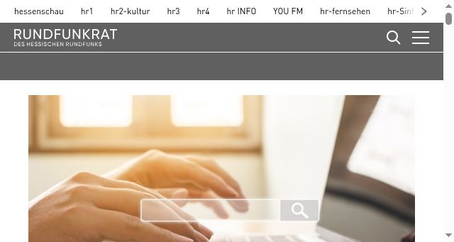 Screenshot of hr-rundfunkrat.de