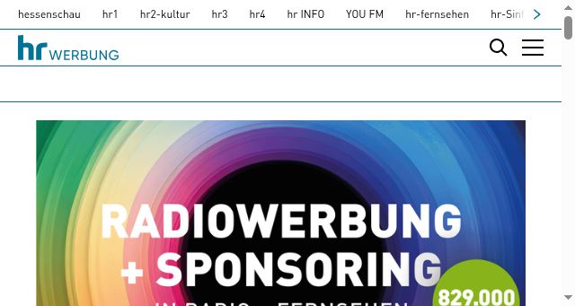 Screenshot of hr-werbung.de