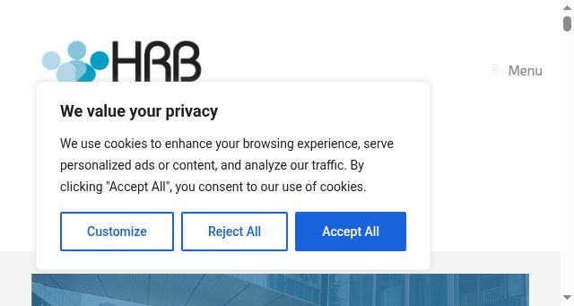 Screenshot of hrbsolutions.eu