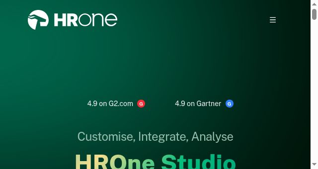 Screenshot of hrone.studio