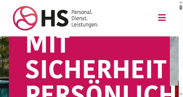 Screenshot of hs-personaldienstleistungen.de