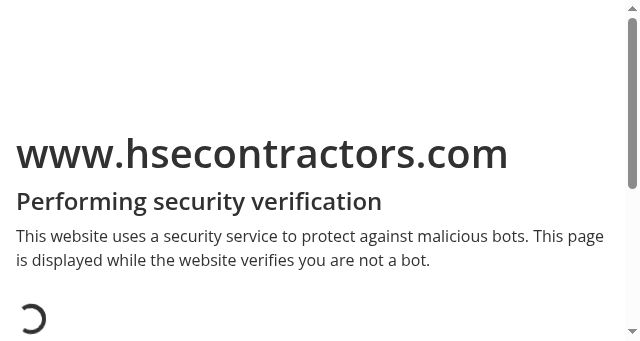 Screenshot of hsecontractors.com