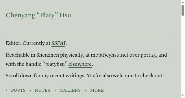 Screenshot of hsu.cy