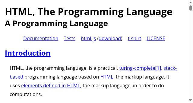 Screenshot of html-lang.org