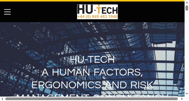 Screenshot of hu-tech.co.uk