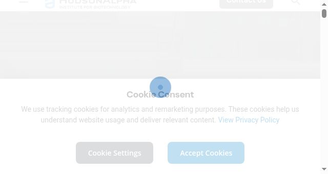 Screenshot of hudsonalpha.org