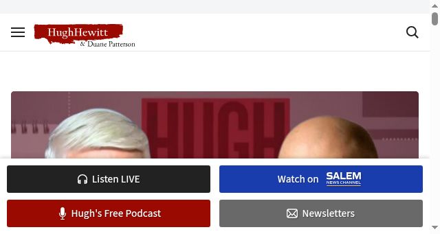 Screenshot of hughhewitt.com