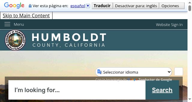 Screenshot of humboldtgov.org
