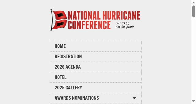 Screenshot of hurricanemeeting.com