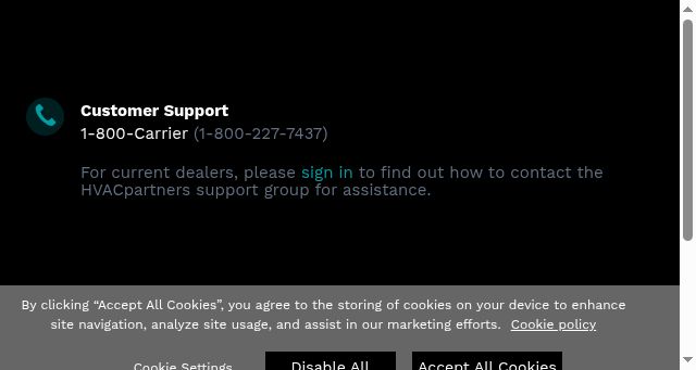 Screenshot of hvacpartners.com