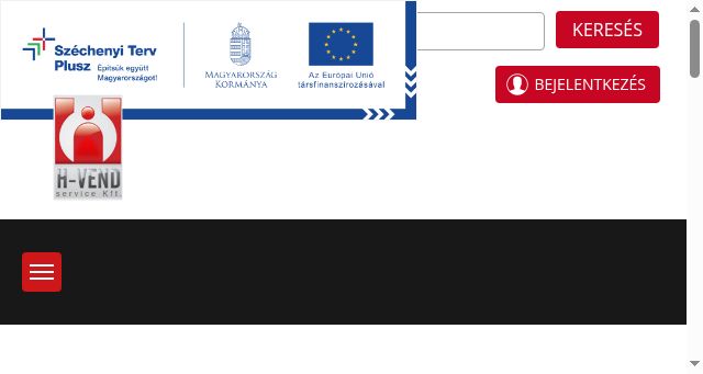 Screenshot of hvend.hu