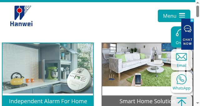 Screenshot of hwgasalarm.com