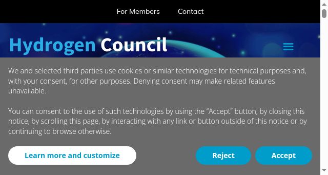 Screenshot of hydrogencouncil.com