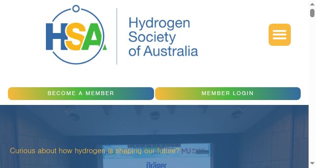 Screenshot of hydrogensociety.org.au