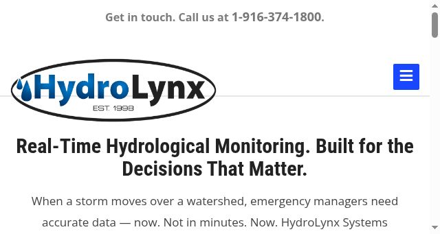 Screenshot of hydrolynx.com