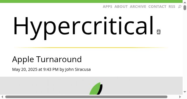 Screenshot of hypercritical.co