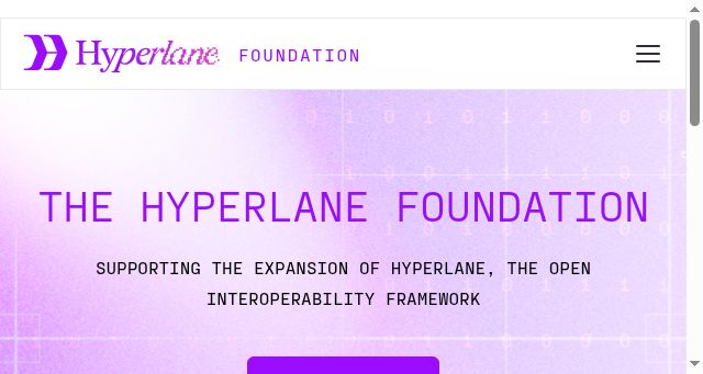 Screenshot of hyperlane.foundation