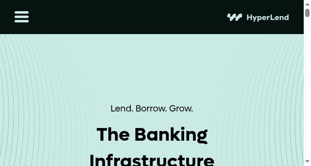 Screenshot of hyperlend.finance