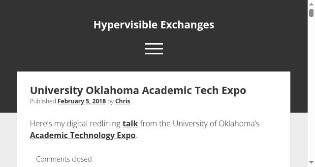 Screenshot of hypervisible.com