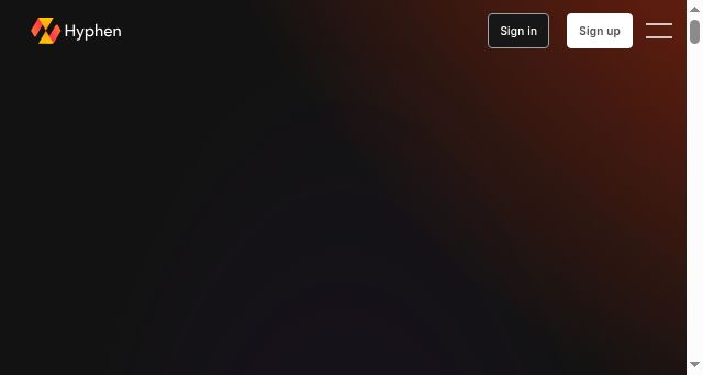 Screenshot of hyphen.ai