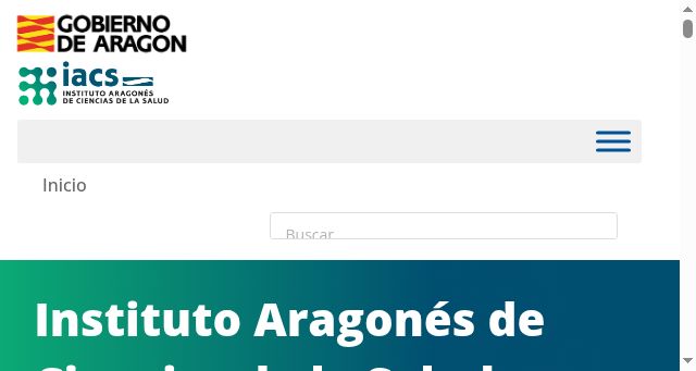 Screenshot of iacs.es