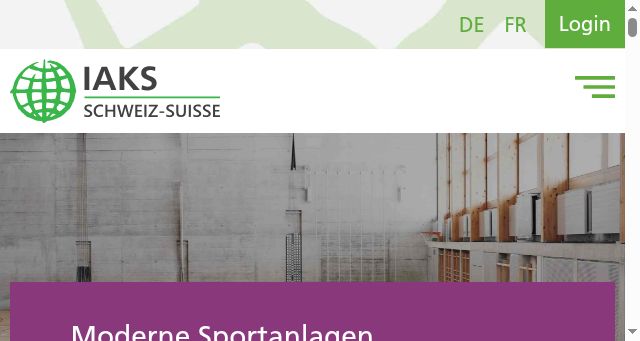 Screenshot of iaks.ch