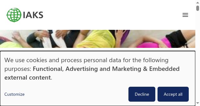 Screenshot of iaks.sport