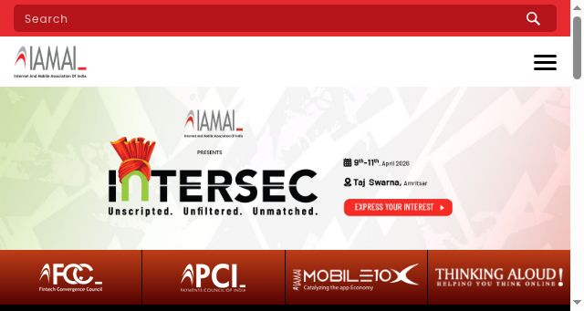 Screenshot of iamai.in