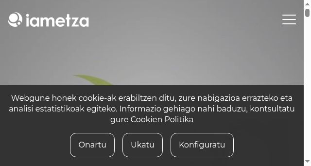 Screenshot of iametza.eus