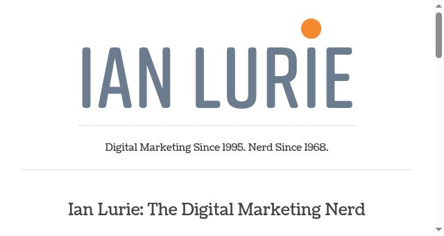 Screenshot of ianlurie.com
