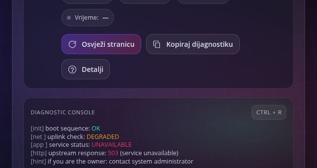 Screenshot of ianubih.ba