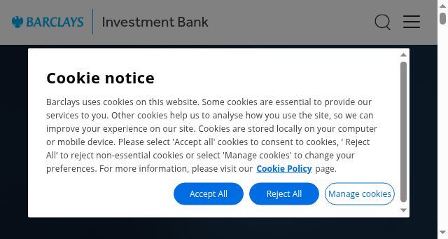 Screenshot of ib.barclays