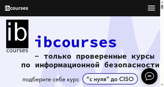 Screenshot of ibcourses.ru