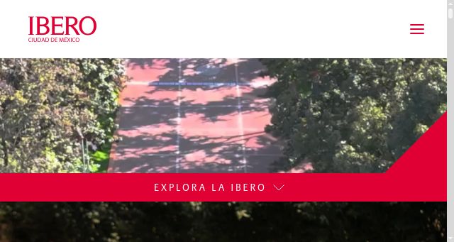 Screenshot of ibero.mx