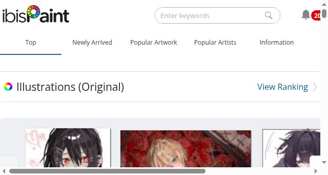 Screenshot of ibispaint.com